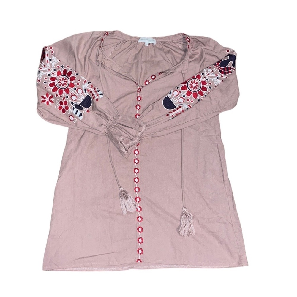 Free the roses boho embroidered dress